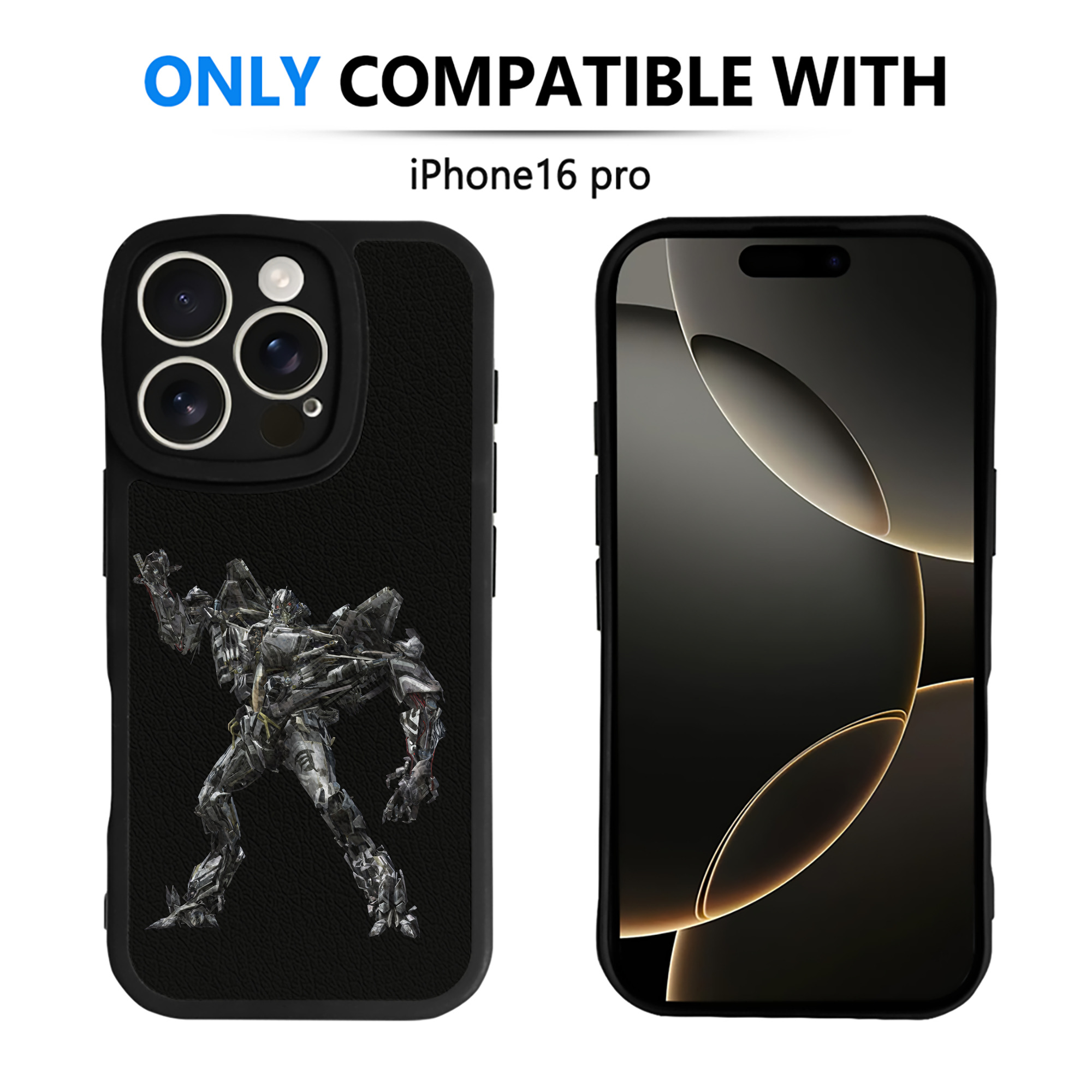 （画像用） Transformers トランスフォーマー 【iPhone 16シリーズ対応】シリコンスマホケース（レザー調） 材質：シリコン